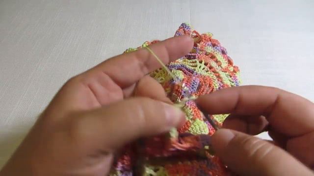 Салфетка крючком "Летняя"_Doily crochet Summer_Часть_2 #салфетка #вязание смотреть онлайн