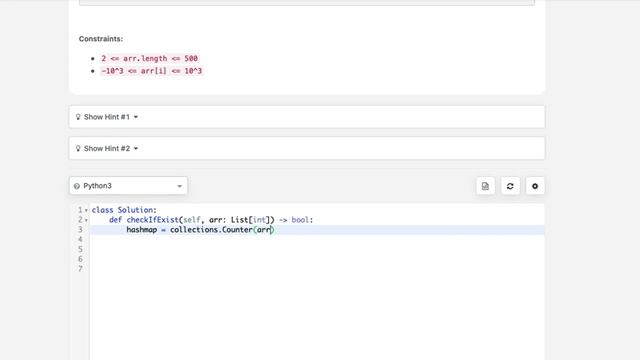 LeetCode Q. Check If N and Its Double Exist смотреть онлайн