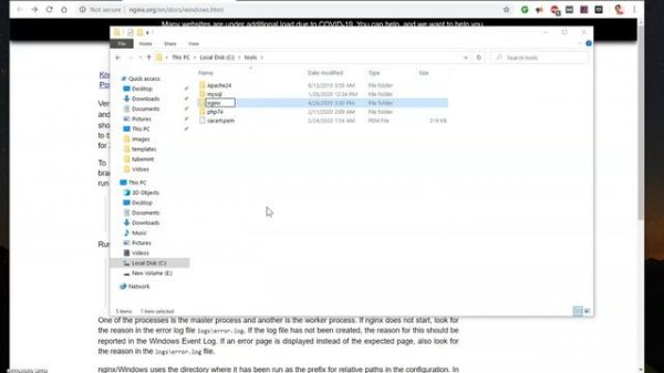 How to Install NGINX WebServer on Windows 10/8/7