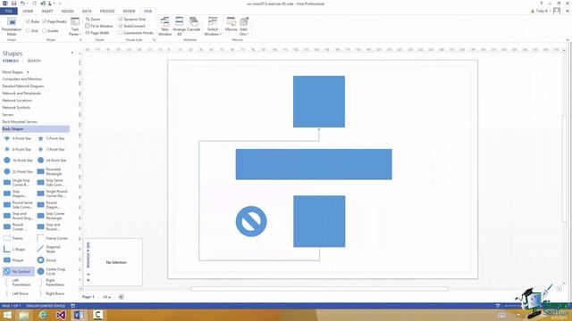 Visio 2013 for Beginners - Part 17 - How to Resize, Position and Connect Visio Shapes смотреть онлайн