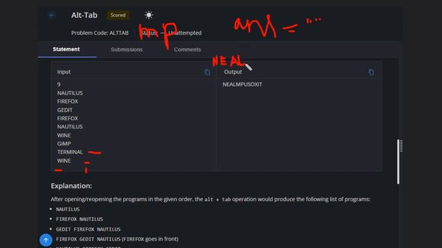Alt-Tab | ALTTAB| Codechef STARTERS 95 | Full solution смотреть онлайн