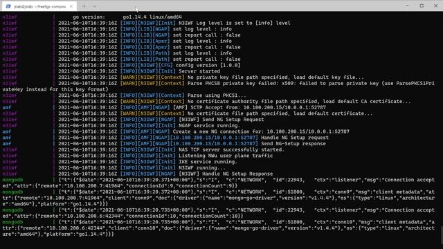 Docker Compose for free5GC смотреть онлайн