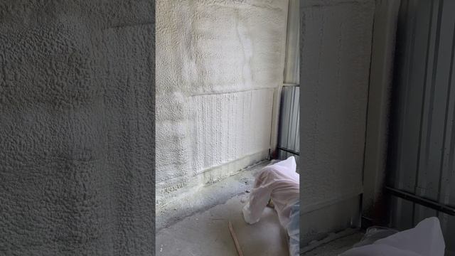 Утепление ангара . Склад . Холодильник . ППУ . Напыление пены . Пенополиуретан. Севастополь