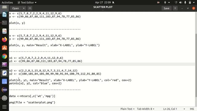 Basic Plots (Part - 2) - How to draw Scatter Plot in R language ? смотреть онлайн