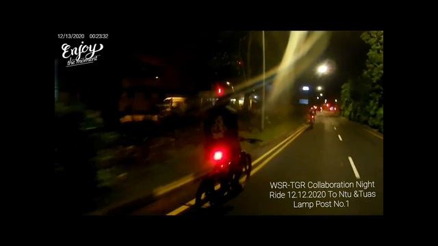 WSR-TGR Collaboration Night Ride 12.12.2020 To Ntu & Tuas Lamp Post No.1 смотреть онлайн