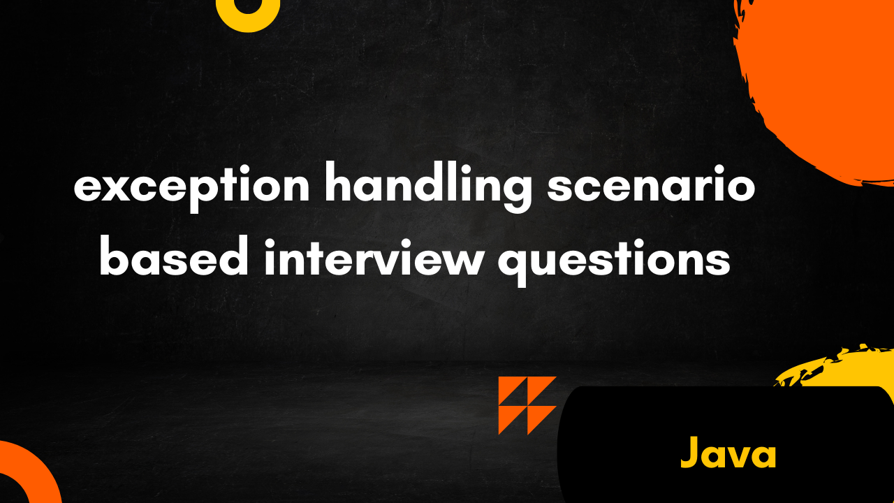 exception handling scenario based interview questions | Java Exception Handling смотреть онлайн