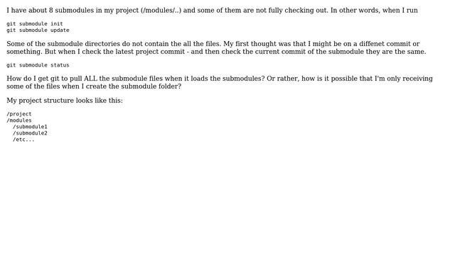 My Git submodules are not loading all files смотреть онлайн