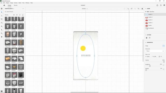 How To Create Basic Packaging Mockup In Adobe Dimension CC