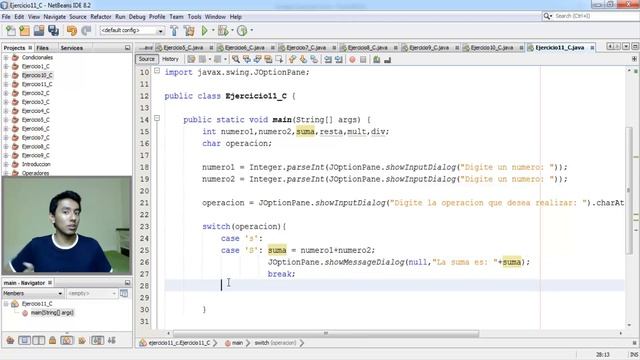 25. Programación en Java || Condicionales || Ejercicio - Calculadora aritmética смотреть онлайн