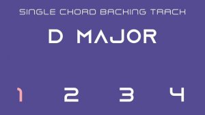 Single Chord Backing Track - D Major - 80 bpm