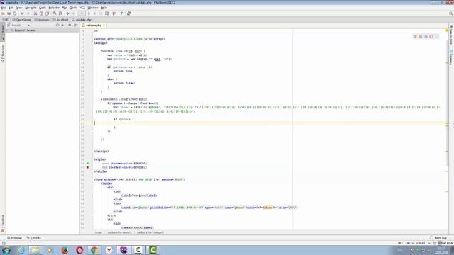 Jquery. Делаем проверку данных на валидность через регулярные выражения смотреть онлайн
