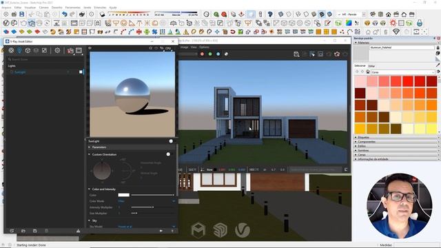 COMO COMEÇAR NO V-RAY FOR SKETCHUP | Aula para INICIANTES смотреть онлайн