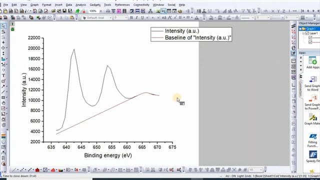 Baseline correction for XPS, XRD, FTIR, Raman and UV-Vis in origin смотреть онлайн