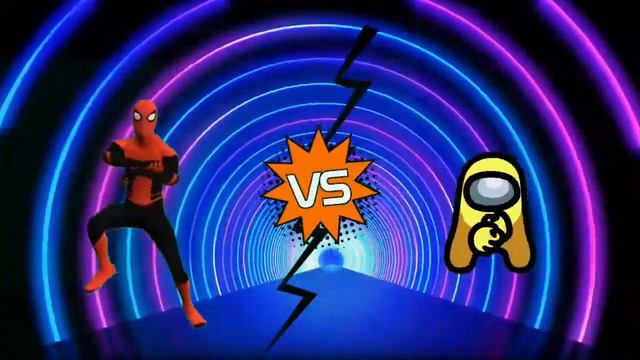 AMONG US VS SPIDER MAN IN DISTRACTION SONG | DANCE ANIMATION смотреть онлайн