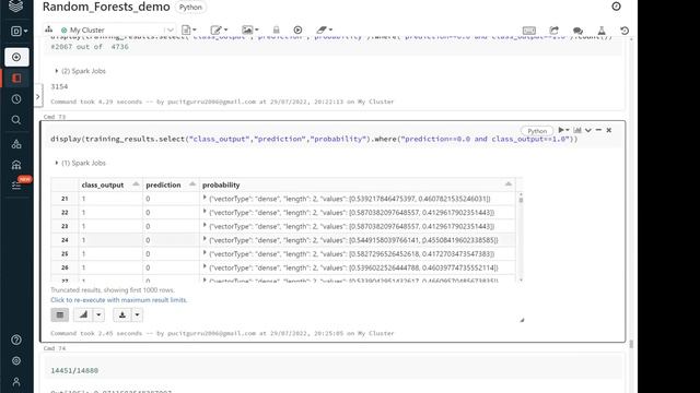 Demo of Random Forest Classification Model in PySpark(DataBricks) смотреть онлайн