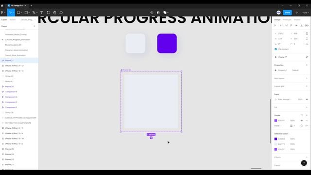 Circular Progress Bar Animation | Figma Interactive Components смотреть онлайн