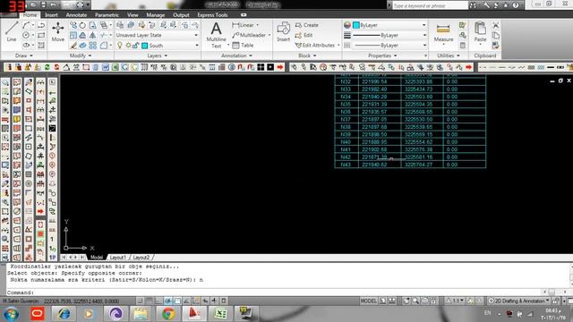 Make Coordinates Table In Auto Cad With Easy way with Lisp...Urdu / Hindi / English смотреть онлайн