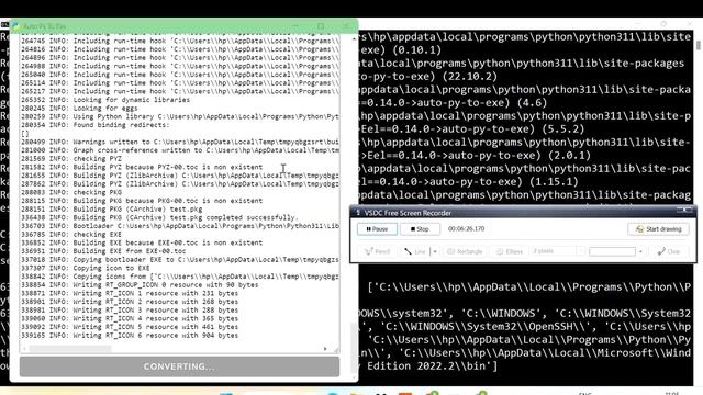 How To Convert Python file (.py) to Executable file (.exe) смотреть онлайн