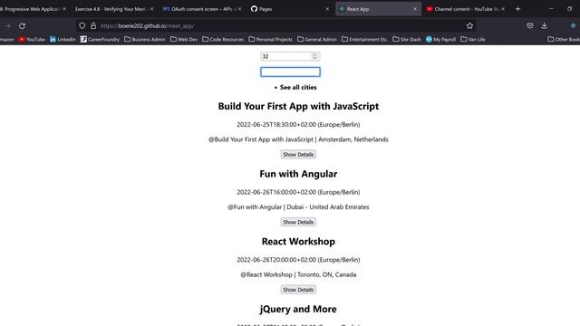 Meet App - With Google API смотреть онлайн