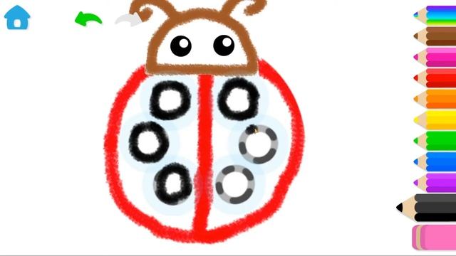 УЧИМ ЦИФРЫ. Цифра 10. Раскраска Для Детей-Божьи Коровки/ РАСКРАСКИ РАЗВИВАШКИ/ смотреть онлайн