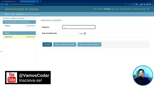 [O Poder da ÁREA ADMINISTRATIVA] CRIE um Aplicativo WEB [Django do Zero #09] смотреть онлайн