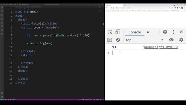 How to generate random number in JavaScript смотреть онлайн