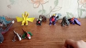 Мои фигурки монстров из вселенной годзиллы.