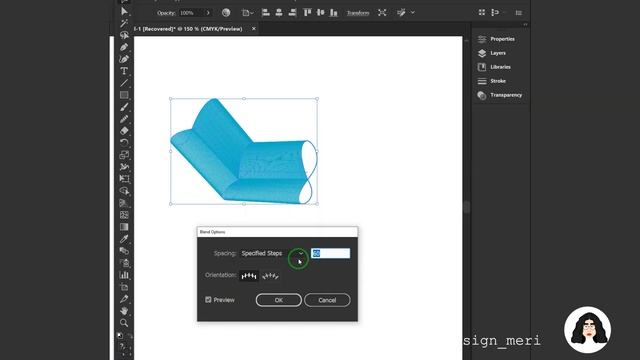 Blend Text Effect in Adobe Illustrator 2021 смотреть онлайн