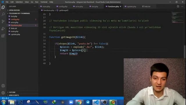 PHPda Telegram Bot Yasash | YouTube Thumbnaillarini Telegram Bot orqali yuklash смотреть онлайн