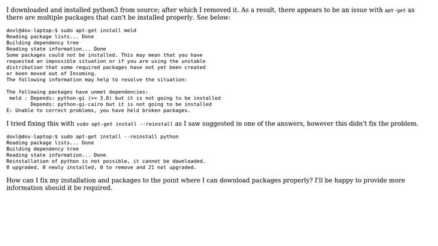Ubuntu: python messed up on my laptop смотреть онлайн
