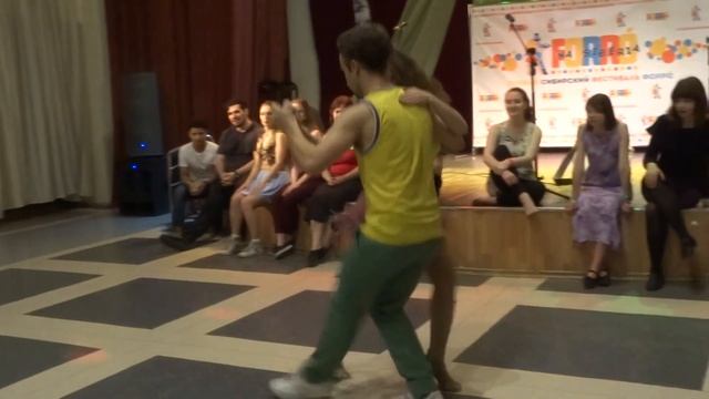 Самба от преподавателей - Илья и Лидия смотреть онлайн