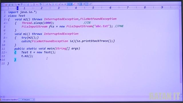 Core Java Tutorial || Exception Handling || video-12 || Throws keyword || part-2 || By Ratan Sir смотреть онлайн