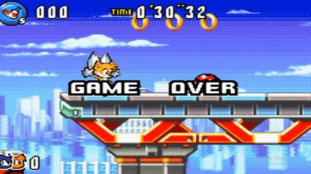 Game Over: Sonic Advance 3 (GBA) смотреть онлайн
