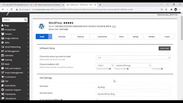 ▷como instalar WORDPRESS en CPANEL 2023✅ смотреть онлайн