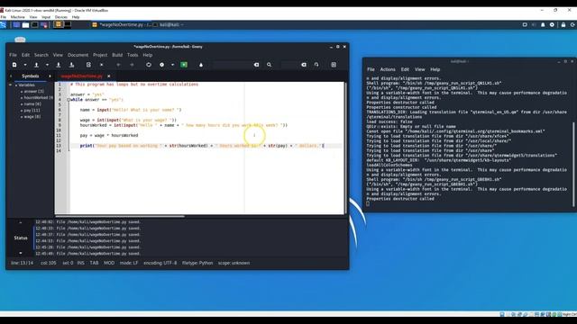 Python While Loop Wage Program смотреть онлайн