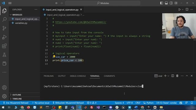 Python Console Input and Logical Operators | Python Roadtrip | Coding Log (Clog) # 03 смотреть онлайн