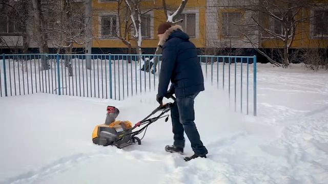 Cнегоуборщик Denzel X Pro EST 51Li Сборка и тест смотреть онлайн