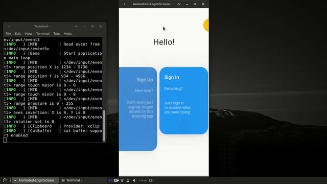 Animated-LoginScreen | UI Designing | KivyMD | Kivy | Python смотреть онлайн