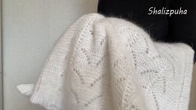 Вязаный пуховый жилет ручной работы. Козий пух. Народное искусство пуховязания смотреть онлайн