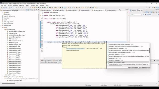 18. Java Stream - using groupingby function смотреть онлайн
