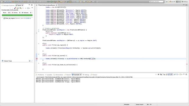 Screencast #6: Filtering collection in java8 смотреть онлайн