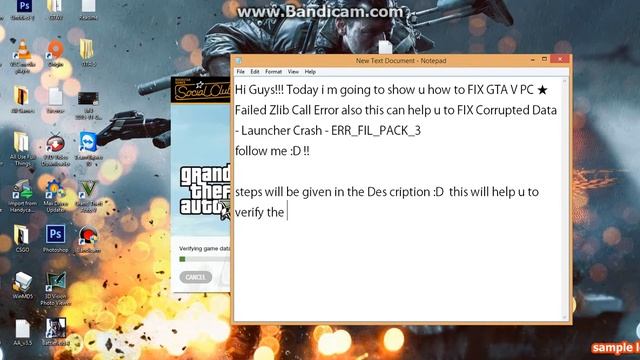Fix GTA V PC ★ Failed Zlib Call Error & - Corrupted Data - Launcher Crash - ERR_FIL_PACK_3 смотреть онлайн