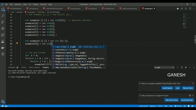 Arrays In Java Program | Array Two Dimensional in Tamil смотреть онлайн