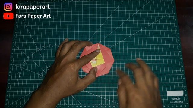 Origami Bunga Camelia | Origami Flower Camellia | Paper Flower Camellia