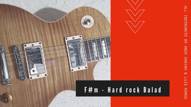 F#m (Aeolian) Hard Rock Balad Backing Track смотреть онлайн