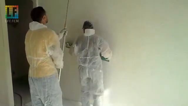 Мезанизированная шпаклевка стен