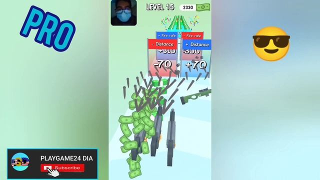 Gun Head Run All Levels By NOOB VS PRO VS HACKER VS GOD