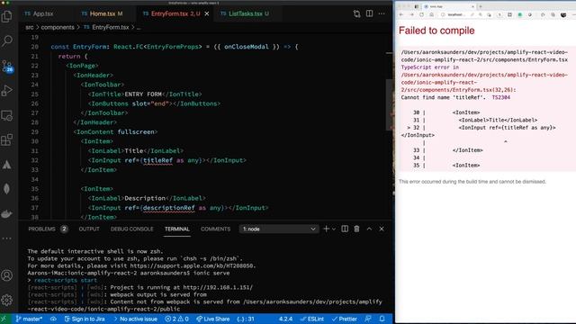 Ionic React JS AWS Amplify Authentication CRUD Tutorial Part 2, Working With Datastore смотреть онлайн