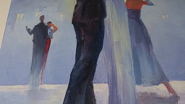 Картина маслом, девушки, Венеция: Лунный танец смотреть онлайн