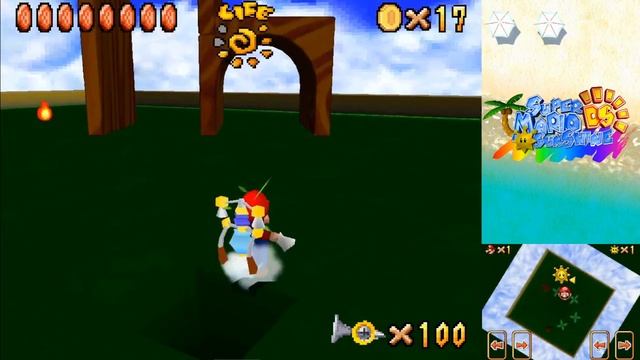 Super Mario Sunshine DS: Delfino Plaza Secret Levels! смотреть онлайн